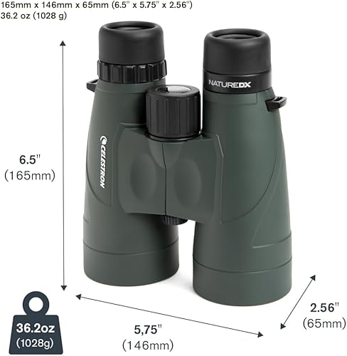 Miniatura 9 de Binoculares Nature DX, de Celestron 71328, color verde militar