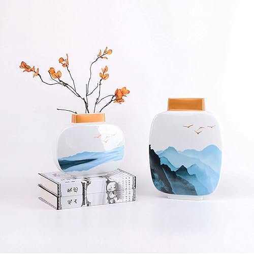 Miniatura 5 de chinese feng shui statue sculpture New Chinese Decoration Creative Home Furnishing Desktop Decoration Ceramic Vase Home Living Room Craft Decoration