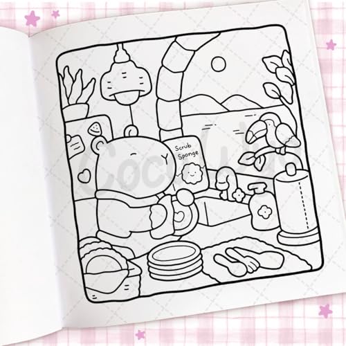 Image of Cozy Days: Coloring Books for Adults by Coco Wyo | Cute Cozy Coloring Pages, Simple Everyday Scenes, Stress Relief & Relaxation: A cute and comfy colouring book