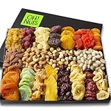 Oh! Nuts Dried Fruit and Nuts Gift Basket Prime Arrangement Platter - Assorted Nuts and Dried Fruits Holiday Snack Box for Easter, Ramadan, Birthday, Men & Women (19 Variety - XL)