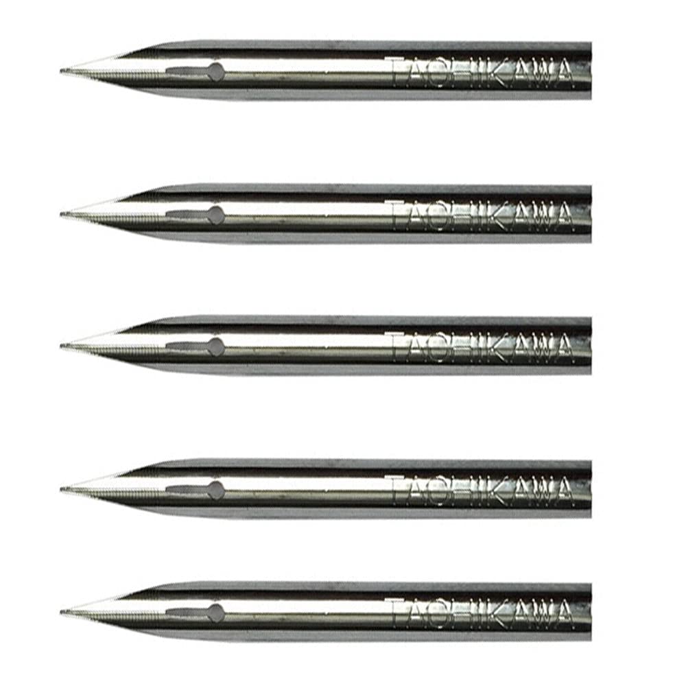 Tachikawa T77 Soft - Set 5 Pennini Per Manga E Fumetti, Penna Maru Con Punta Flessibile - 5