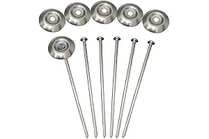 Rust-Resistant Patio Rug Stakes for Outdoor Rugs