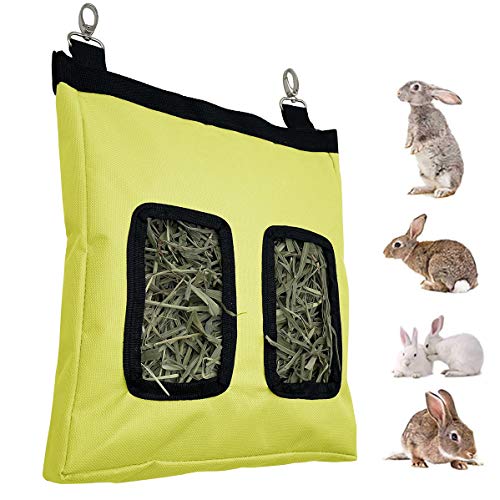 Rabbit Feeder Hay Bags, Bunny Guinea Pig Hay Feeder Bag, Hay Guinea Pig Hay Feeder, Rabbit Feeder Fabric Bag, Chinchilla Feeder Storage Bag, Feeding Hay for Small Animals