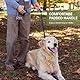 PETCOOZ Hundeleine 3 m Verstellbare Schleppleine mit 2 Karabiner, Verdickte Doppelleine Führleine für Kleine Mittelgroße Hunde, Freihandleinen Übungsleine aus Nylon, Marineblau