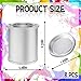 8 Pack Empty Metal Paint Cans with Lids(1/4 Pint Size),1/2 Cup Capacity Touch Up Paint Containers,Paint Storage Containers for Leftover Paint,Tiny Empty Unlined Pint Paint Pails