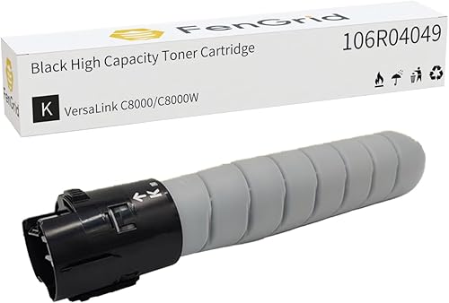 Original OEM 106R04049 Cartucho de tóner negro de alta capacidad 20,900 páginas-rendimiento compatible con Xerox Versalink C8000