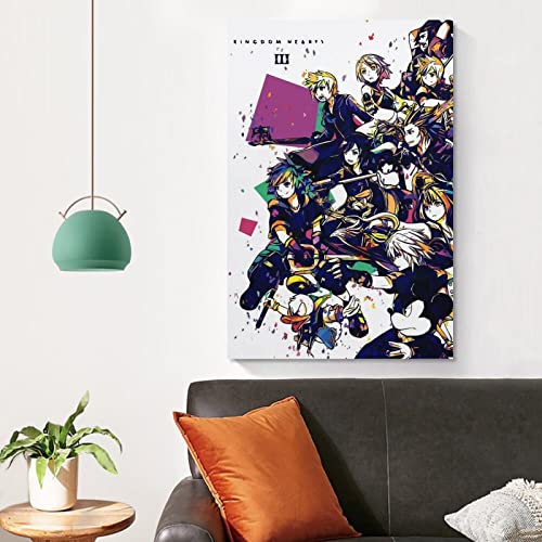 Enypolis Kingdom Hearts Posters & Prints On Canvas Wall Art Poster For Room Decor Unframe 12X18Inch(30X45Cm) #TOP3