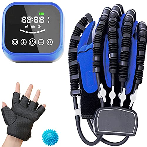 vueuo Entrenador de rehabilitación de Dedos para hemiplejía, Guantes de Robot, Entrenamiento de Dedos, férula de Mano, órtesis de Dedo, se Aplica al Equipo de rehabilitación(Color:Right Hand,Size:M) Cover