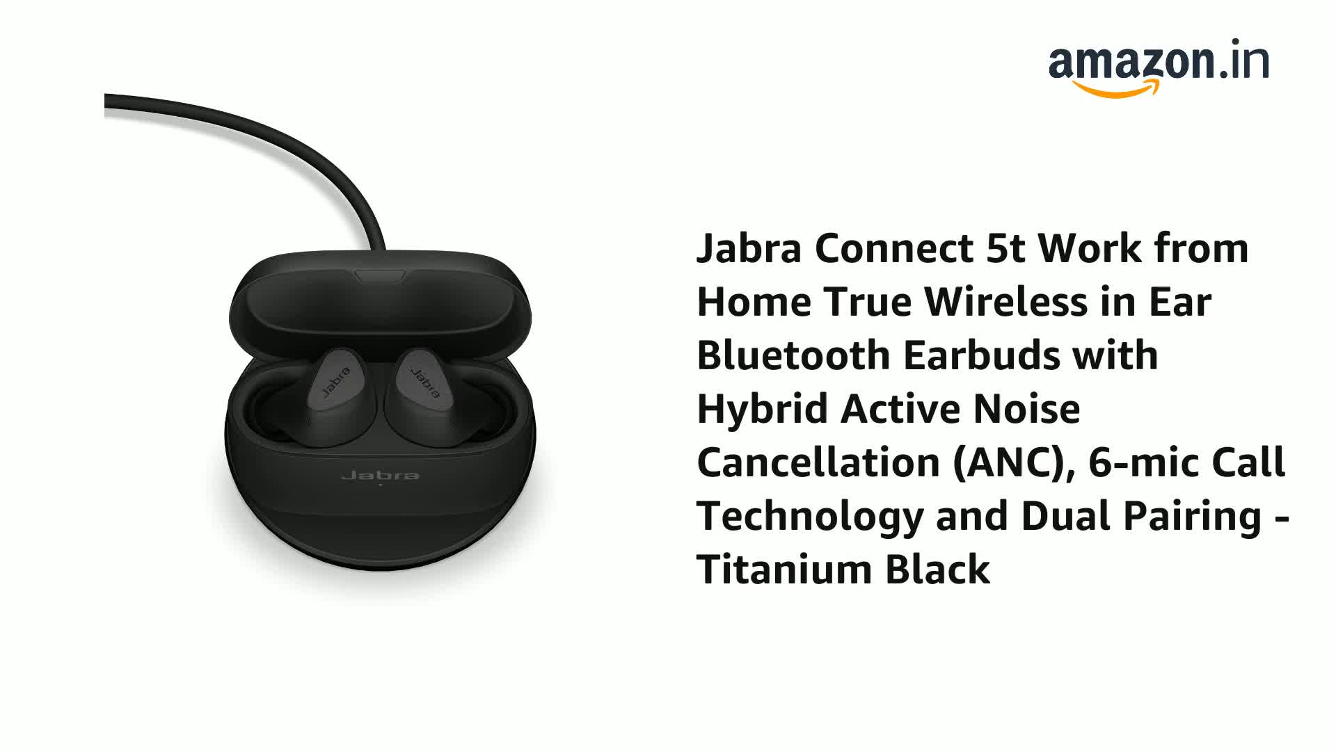 Jabra Connect 5t Work from Home True Wireless in Ear Bluetooth