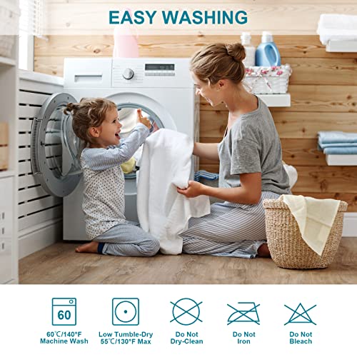 Mafudoxi Queen Waterproof Mattress Protector, 18" Deep Pocket Breathable Waterproof Mattress Cover For Pets Kids Adults（Black 60X80 Inch） #TOP6