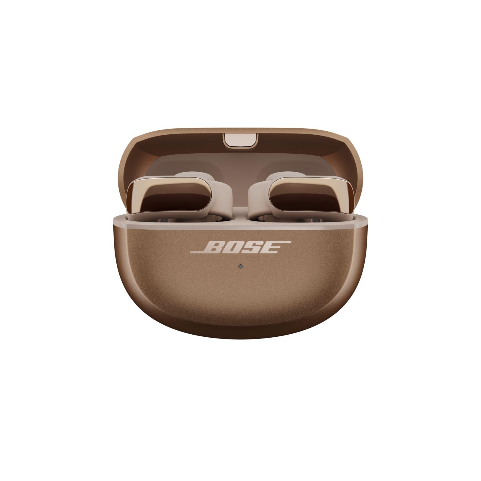 Bose Ultra Open Earbuds Auricolari Open-ear Wireless Bluetooth 5.3 con Lunga Durata della Batteria, Tecnologia OpenAudio, Fino a 48 Ore di Autonomia, Beige Legno Di Mare - Edizione Limitata
