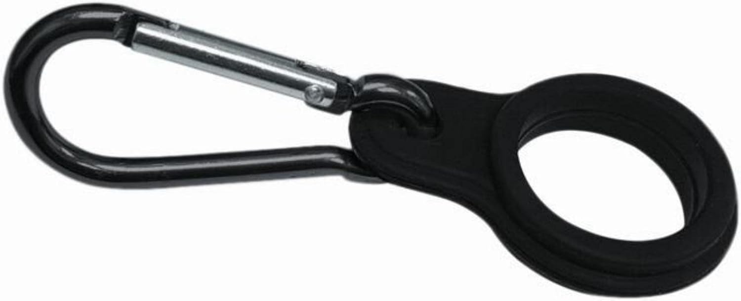 NERTHUS FIH 624 624 Beccuccio per bottiglia in silicone nero metallo compatibile con bottiglie da 350 ml e 500 ml