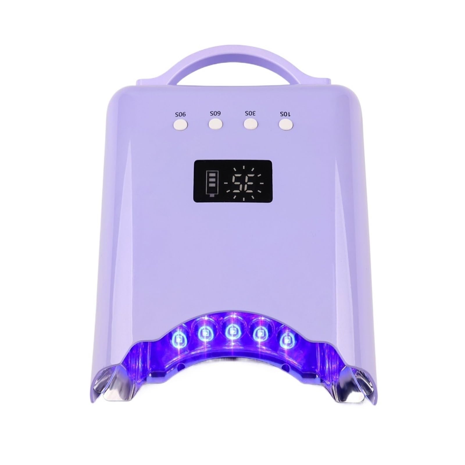 Lampa do Paznokci, Pro 78W UV LED Lampa do paznokci Manicure Akumulatorowa Suszarka do paznokci Do Utwardzania Lakieru Żelowego Lampa Światła LED(Violet)