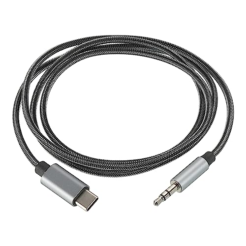 Cable adaptador USB-C a Jack 3.5mm Auxiliar 1m gris miniatura 1