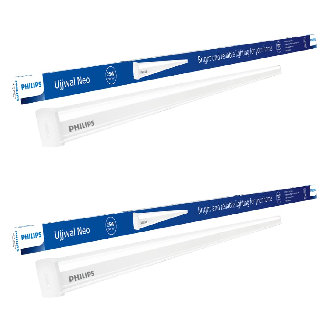 PHILIPS 25 W LED Tubelight | Ujjawal Neo LED Tubelight for Home & Hall, Colour : Cool Day Light, Pack Of 2-image-26