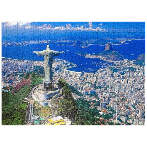 MyPuzzle View of Corcovado with Christ Statue and Sugarloaf Mountain (404m), Rio De Janeiro, Brazil - Premium 500 Piece Jigsaw Puzzle for Adults MyPuzzle View of Corcovado with Christ Statue and Sugarloaf Mountain (404m), Rio De Janeiro, Brazil - Premium 500 Piece Jigsaw Puzzle for Adults