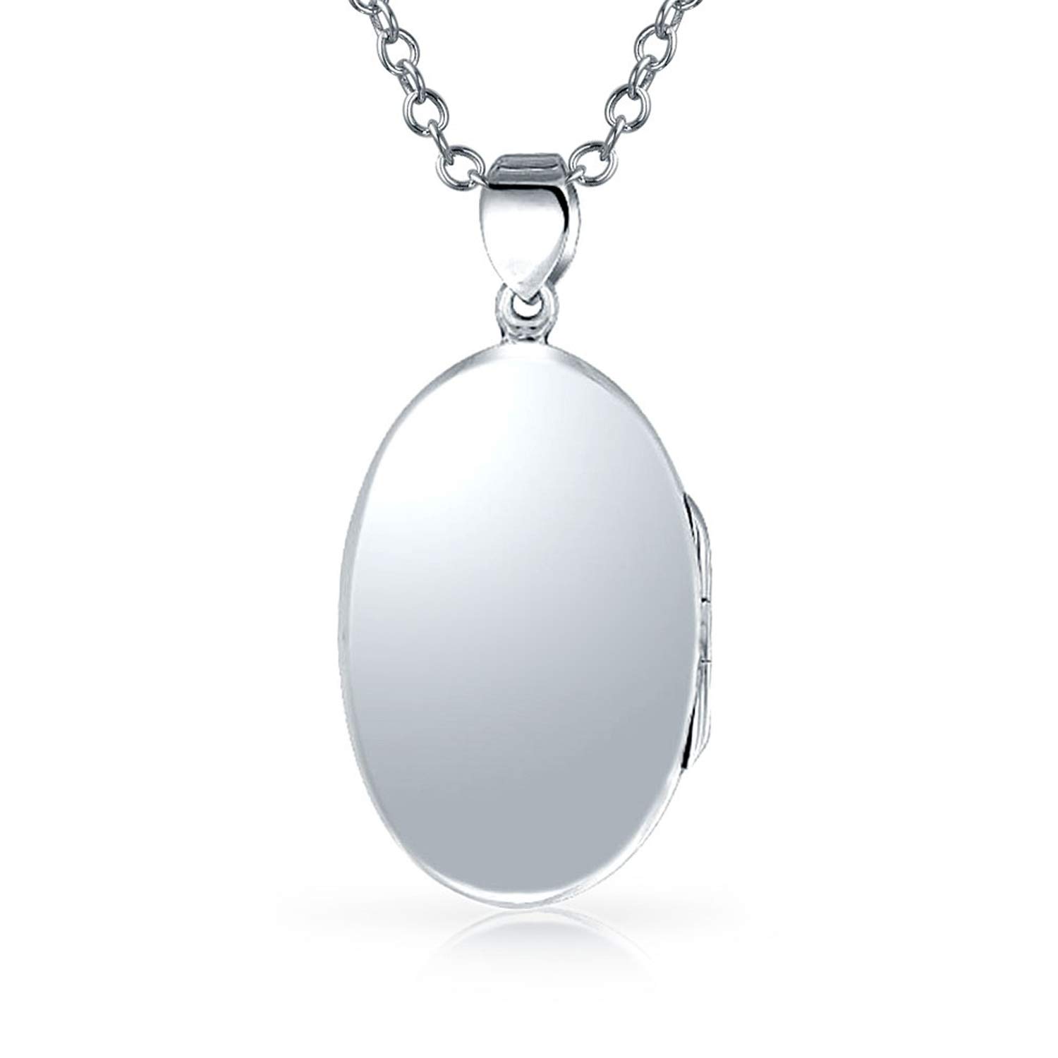 Bling Jewelry Ciondolo Collana Portafoto Personalizzabile In Argento Sterling .925 Stile Vintage Ossidato Con Motivo A Rilievo Di Girasole Floreale Per Donne Design Rotondo Ovale