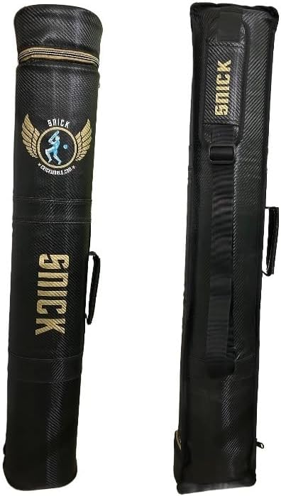 SNICK Premium LEATHER Cricket bat CASE - Holds Cricket bat safe for Travel - Highly padded - Golf club style for cricketers