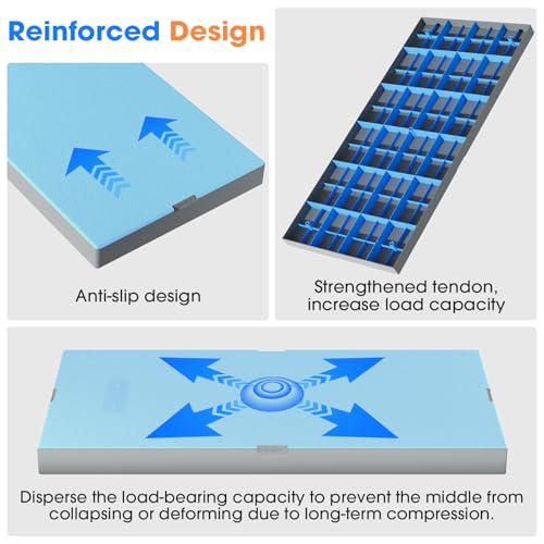 Image of Mini Split Pad for Condenser: Ground Base for Air Conditioner Outdoor Condenser Units, Plastic Equipment Pad for Ductless Minisplit Heat Pump Systems HAVC, Gra, 38'' x 18'' x 3''