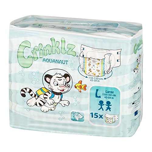 Pañales Crinklz Aquanaut, talla grande, 15 unidades