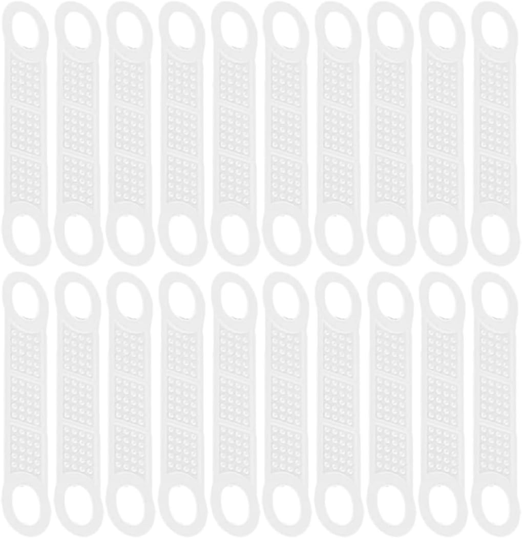 60pcs Silicone Clothes Hanger Grips Anti Slip Strips for Wardrobe