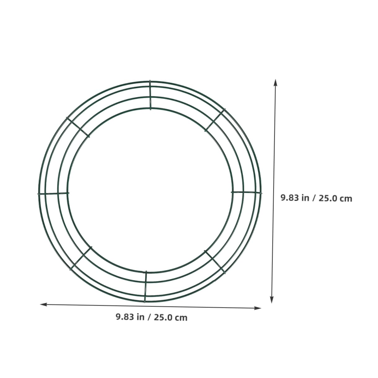 GRIRIW 2pcs Wreath Frame Floral Hoop for Christmas Valentine Day and Party Decorations Sturdy Base for Creative Arrangements and Personalization
