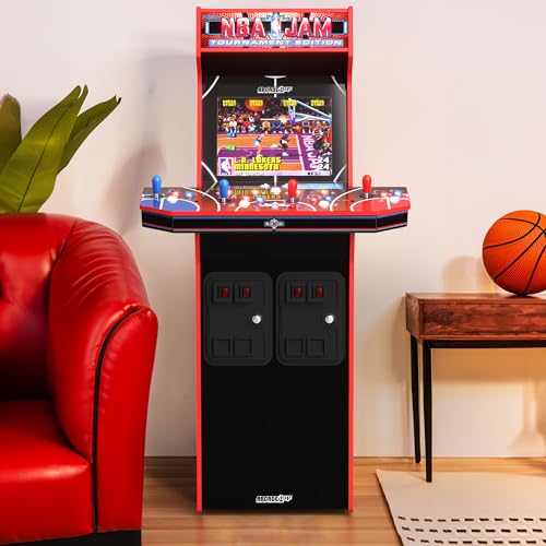NBA Jam 30th Anniversary Arcade Machine for Home, 5 Foot Tall Cabinet with 3 Classic Games