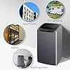 COMFEE' Portable Washing Machine, 1.0 Cu.Ft (IEC) Compact Washer with LED Display, Fully Automatic Wash Cycles, 2 Built-in Rollers, Space Saving, Ideal Laundry, Magnetic Gray, Large (CV10DPGBL0RC0)