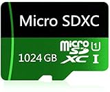 High Speed 1024GB Micro SD Card Designed for Android Smartphones, Tablets Class 10 SDXC Memory Card with Adapter (1024GB-b)