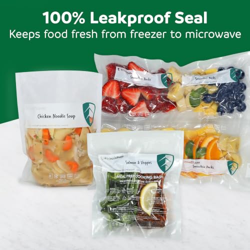 Image of FoodSaver Microwavable Meal Prep Bags, 26 Count 1-Quart BPA-Free Vacuum Seal Bags, Cook-in-Bag for Freezer Storage and Sous Vide Cooking