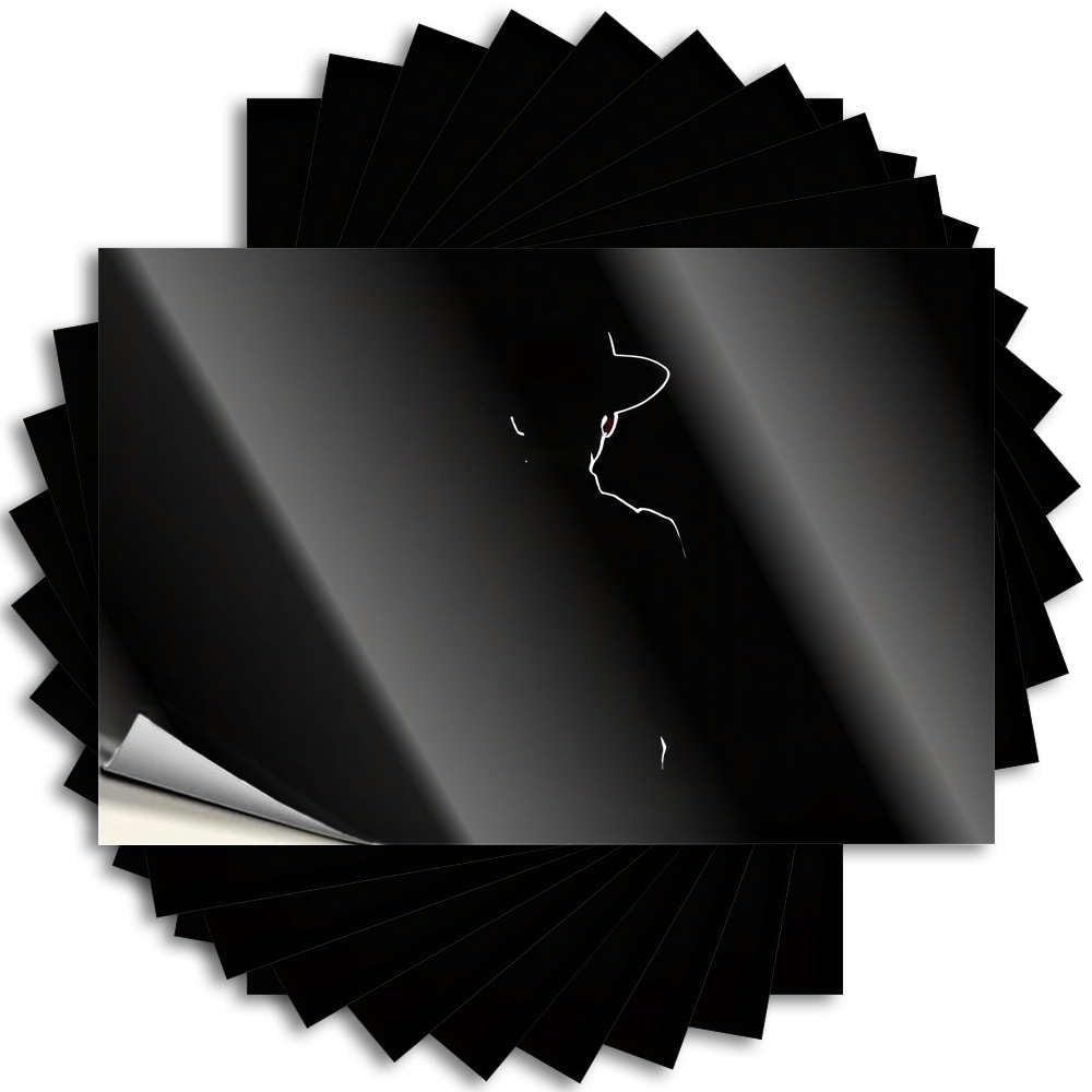 Silhouette of A Person Wearing A Hat Decals Housewarming | Fall Door Removable Decal Pack(8X12CM)