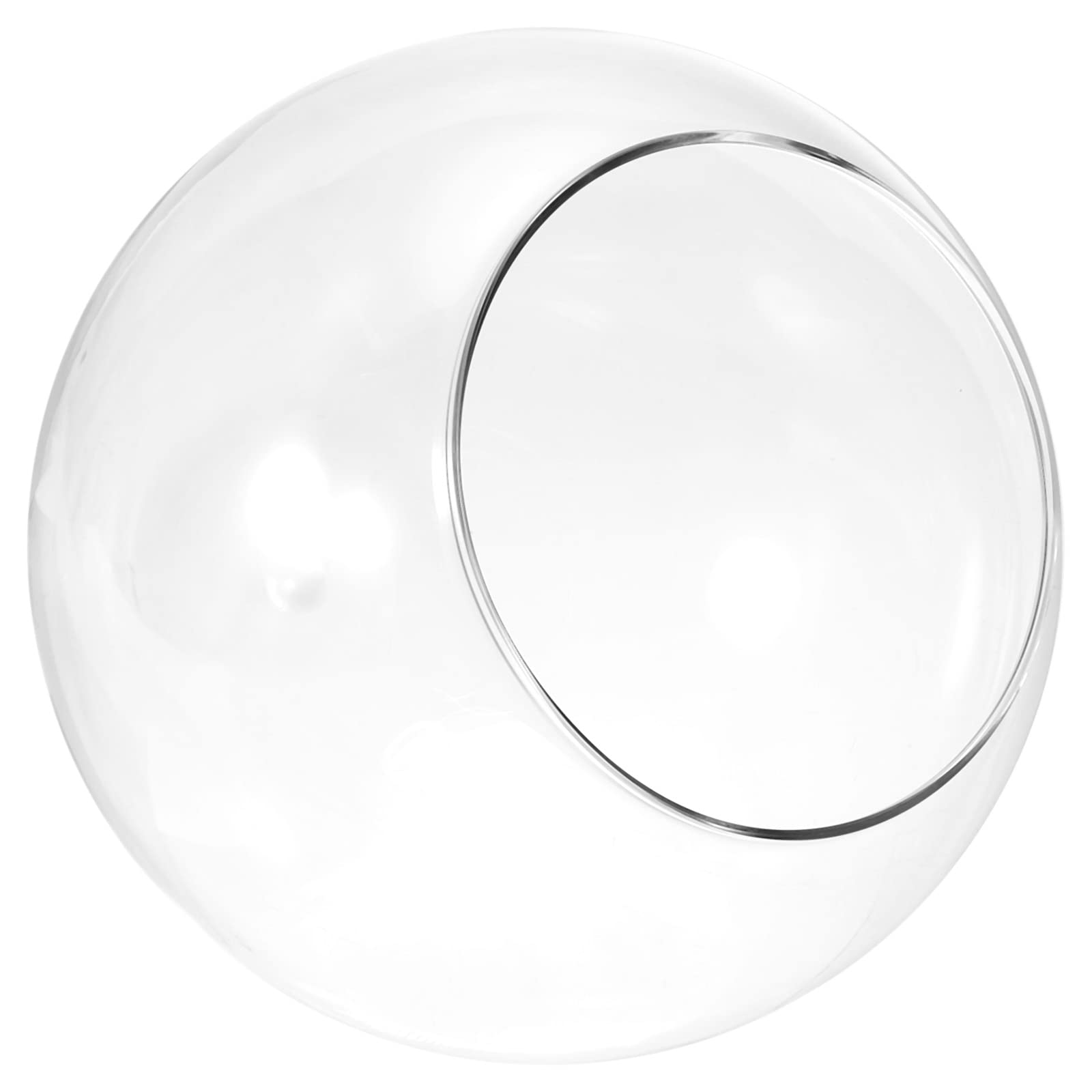 PATIKIL Rotondo Globo Terrario Aria Pianta Fioriera, 6.3" Alta Borosilicato Vetro Tavolo Decorazioni per Succulente, Tillandsia, Chiaro