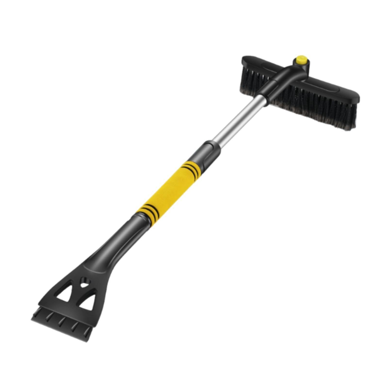 Herramienta Genérica para Hielo, Cepillo para Nieve, Herramienta para Quitar La Nieve Del Coche, 3 en 1, Portátil Y Multifuncional para Parabri, Amarillo
