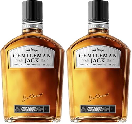 Jack Daniel's Gentleman Jack Tennessee Whiskey, Doble filtrado, 1 litro (Paquete de 2)