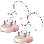 Nenesupply 17mm 2 pc Flanges Compatible with Spectra S2 S1 9 Plus Synergy Gold Breastpump Replacement to Spectra Pump Parts Flange Accessories Wide Mouth Work with Valve Backflow Protector Bottle
