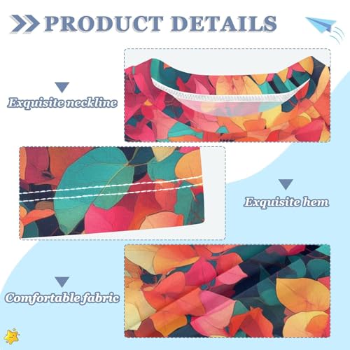 ALAZA Kids Rash Guard Girls Toddler Swim Shirts Short Sleeve Bougainvillea Flowers Orange UPF 50+ 3T3