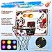 Mini Basketball Hoop Indoor with LED Light & Scoreboard, Over Door Basketball Hoop for Kids with 6 Modes Hoop & Breathing Light,7 8 9 10 Year Old Boy Christmas Birthday Gifts Indoor Sport Toys