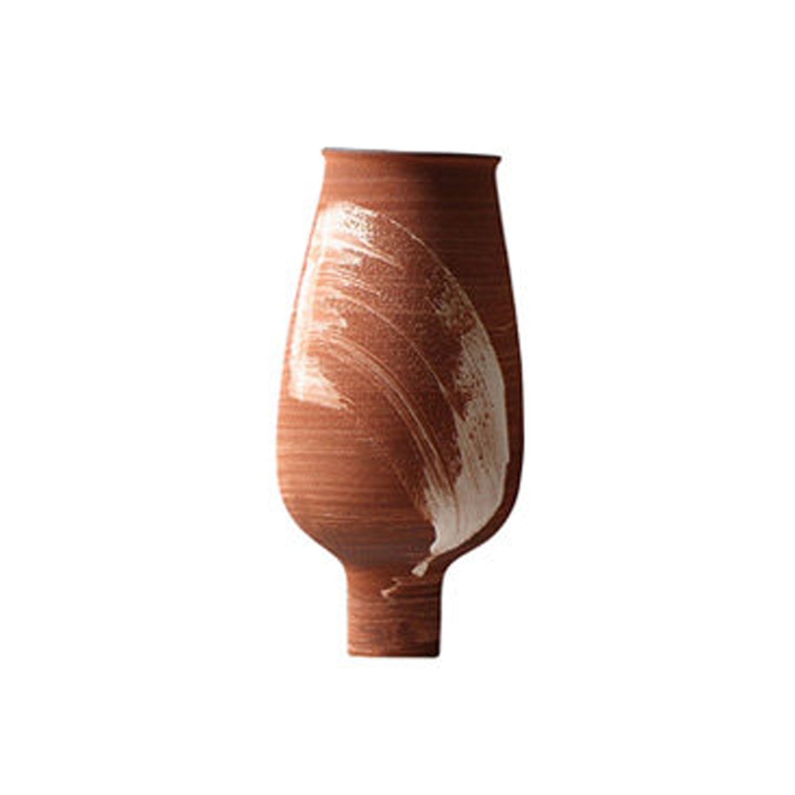 Nzzkoides N1 Large Art Ceramic Vase, Creative Decorative Vase, Ornament For Living Room, Bedroom, Restaurant, Hotel, Farmhouse, Villa, Irregular Shape(Size:16.8 * 16.8 * 35.5Cm,Color:n1)