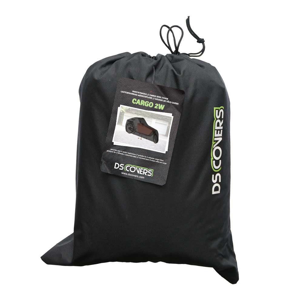 Housse vélo cargo 2 roues anti-UV DS COVERS en polyester 300D ultra résistante
