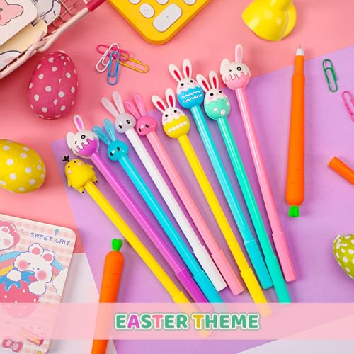 SANNIX 50 bolígrafos de gel con temática de Pascua miniatura 3