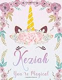  Keziah: Personalized Unicorn Sketchbook For Girls With Pink Name. Unicorn Sketch Book for Princesses. Perfect Magical Unicorn Gifts for Her as Drawing ... to Draw. (Keziah Unicorn Sketchbook, Band 1)