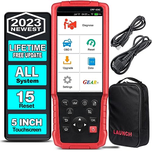 2023 Upgrade Launch Crp429C Elite Android All System Obd2 Scanner With 15 Reset,Lifetime Free Online Update,Abs Bleeding,Injector Coding/Oil/Throttle/Epb/Bms/D-P-F/Sas/Immo/Tpms Reset/Gear Relearn.etc #TOP14
