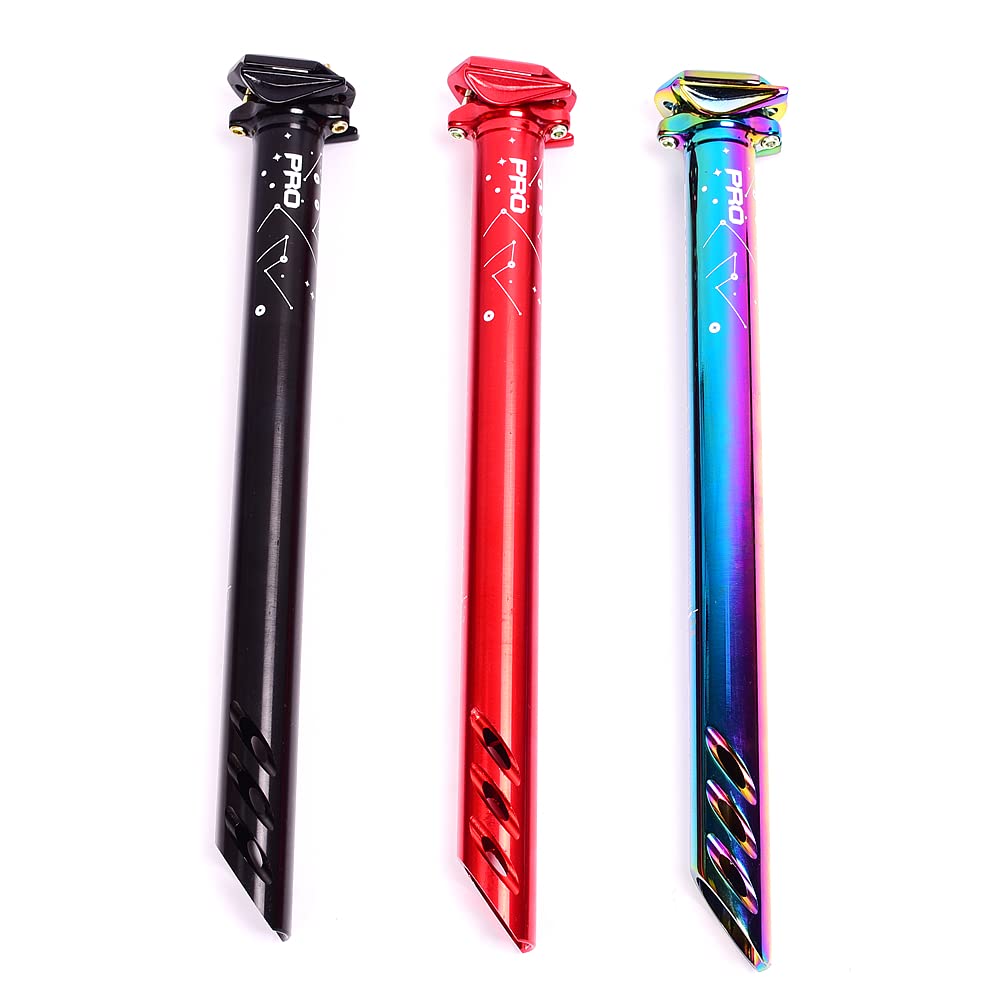 Tiges De Selle Pour VéLo Tube de siège de vélo 27.2 30.8 31.6 * 380mm de tige de selle de tige de bicyclette résistant aux chocs Cnc Alliage Montagne Road Bike Sightpost Vélo Tige De Selle Suspendue (