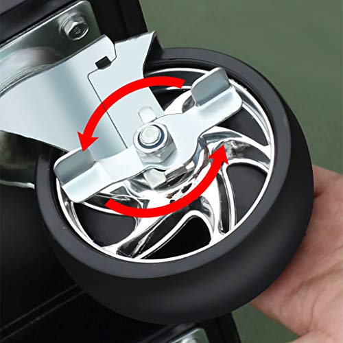 Wilk Werkstattwagen Abschließbar, Werkzeugschrank mit Großer Kapazität und 4 Rädern Hochleistungs Rollwerkzeugschrank für Garage und Lager (Schwarz + Rot) – Bild 7