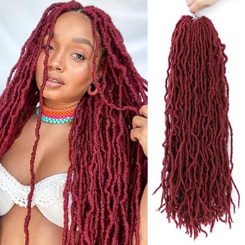 Karida Faux Locs Crochet Hair, Soft Locs 24 Inch, Pre Looped Crochet Hair For Black Women 7 Packs Crochet Locs Long Soft Locs Crochet Hair (BUG#, 24 Inch (Pack of 7))