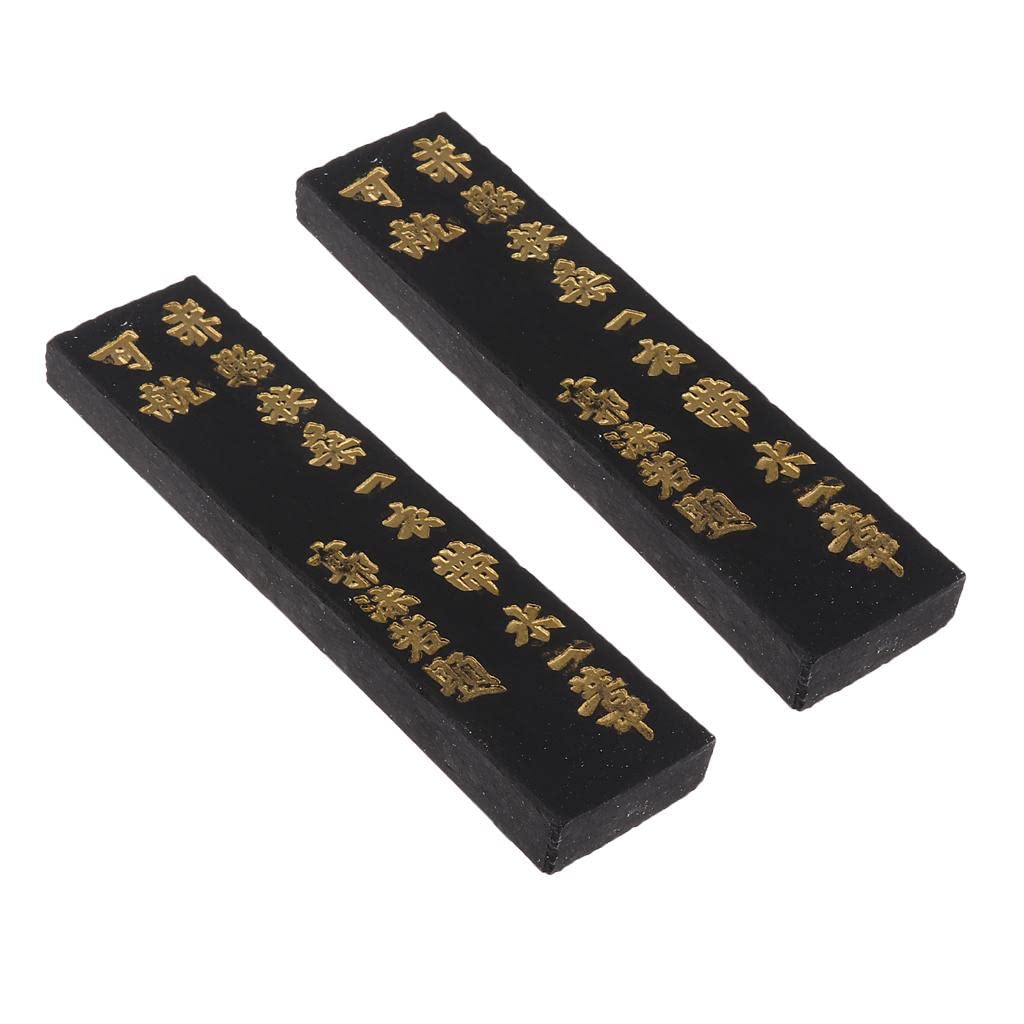 FABLOFT 2 Pieces Asia Old Chinese Calligraphy Painting Ink Stick with Character #4 | Pens & Writing Instruments | Calligraphy Tools|2 Pieces Ink Stick-image-36