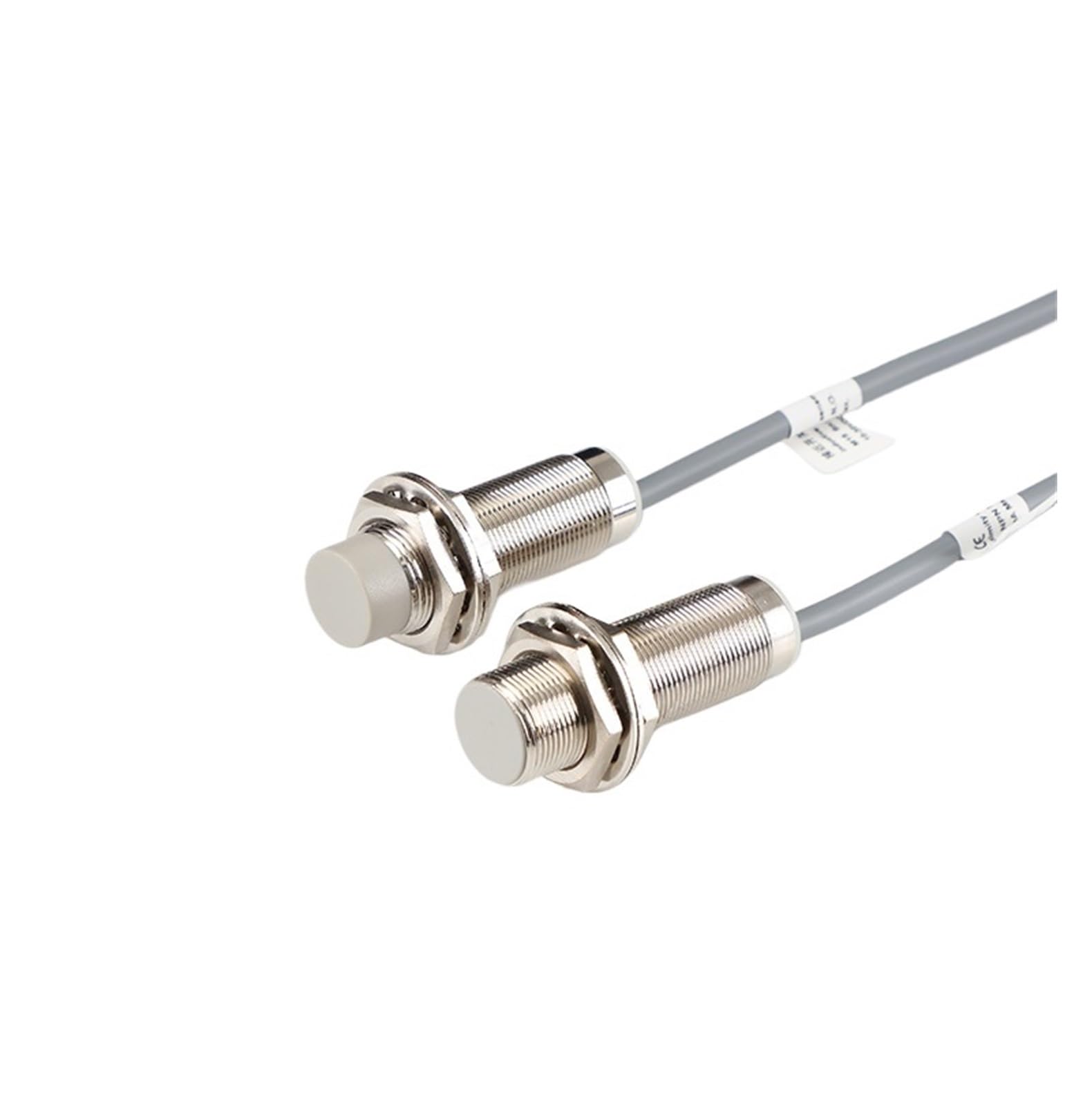 QAZXSEMUI Non-Flush Proximity Switch M18 Cylindrical Long-Distance inductive Sensor high-Precision(M18 non-flush 8mm NPN NO)