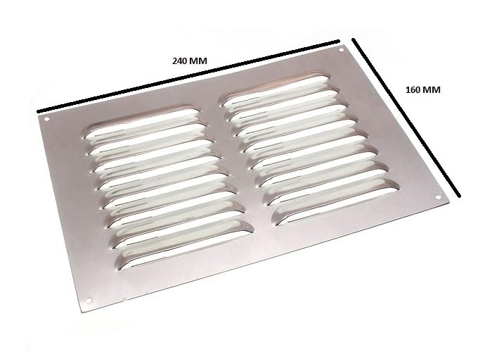 Grilles d'aération fixes aluminium 22,9x15,2 cm lot de 2 - 2