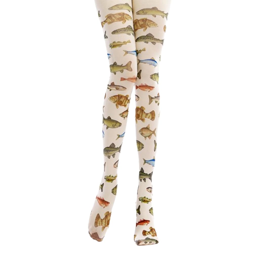 Women's Patterned Tights with Designs 140D White Velvet Cute Pantyhose Opaque Stockings