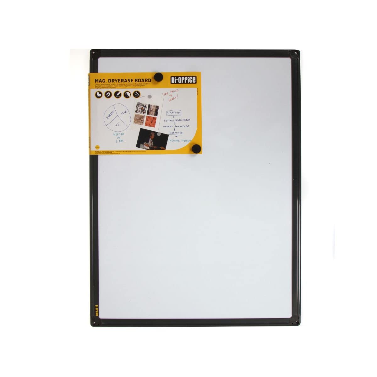 Bi-Silque Magnetic Whiteboard 600x450mm Frame